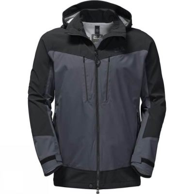 Chaquetas Jack Wolfskin Ocean Storm Flex Hombre Gris Oscuro - Chile AMI518079